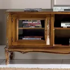 Mobile Porta Tv da Salotto in Legno Noce Bassano Made in Italy - Richard Viadurini