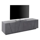 Mobile Porta Tv da Soggiorno con 4 Ante in Melaminico Made in Italy - Naditza Viadurini
