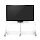 Mobile porta tv design moderno in plexiglass trasparente Mago Viadurini