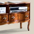 Mobile Porta Tv in Legno 2 Cassetti Stile Classico Made in Italy - Prince Viadurini
