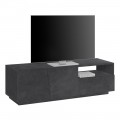 Mobile Porta Tv in Legno Design 2 Ante 1 Cassetto e Vano a Giorno - Joris