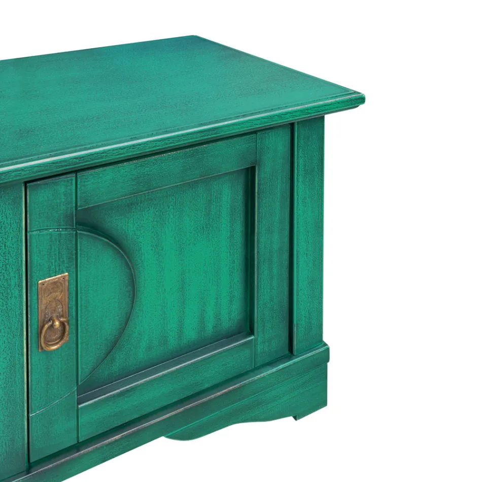 Mobile Porta Tv in Legno Impiallacciato di Diverse Finiture Made in Italy - Purusha Viadurini