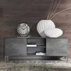 Mobile Porta Tv in Legno Nobilitato a Due Ante Moderno Made in Italy – Clemente Viadurini