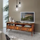 Mobile Porta Tv Legno Classico con Vani e Cassetti Made in Italy - Prince Viadurini