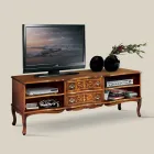 Mobile Porta Tv Legno Classico con Vani e Cassetti Made in Italy - Prince Viadurini