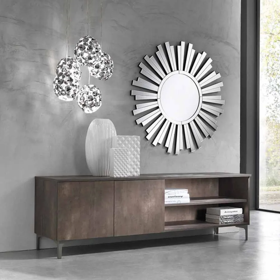 Mobile Porta Tv Moderno a Due Ante in Legno Nobilitato Made in Italy – Clemente Viadurini