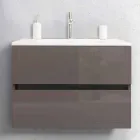 Mobili Arredo Bagno Sospesi in Mdf Laccato Made in Italy – Becky Viadurini