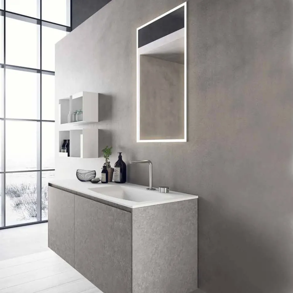 Mobili d’Arredo Sospesi di Design, Composizione  Moderna da Bagno - Callisi9 Viadurini