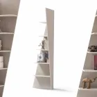 My Home Esquina libreria angolare design MDF laccato H220cm made Italy Viadurini