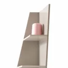 My Home Esquina libreria angolare design MDF laccato H220cm made Italy Viadurini