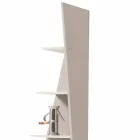 My Home Esquina libreria angolare design MDF laccato H220cm made Italy Viadurini