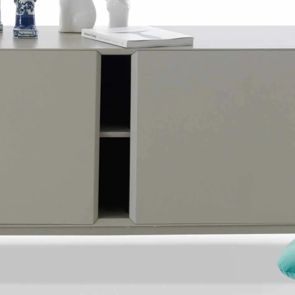 My Home Mirage madia di design in MDF laccato H71xL210cm made in Italy Viadurini