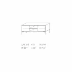 My Home Mirage madia di design in MDF laccato H71xL210cm made in Italy Viadurini