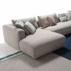 My Home Softly divano componibile di design in tessuto made in Italy Viadurini