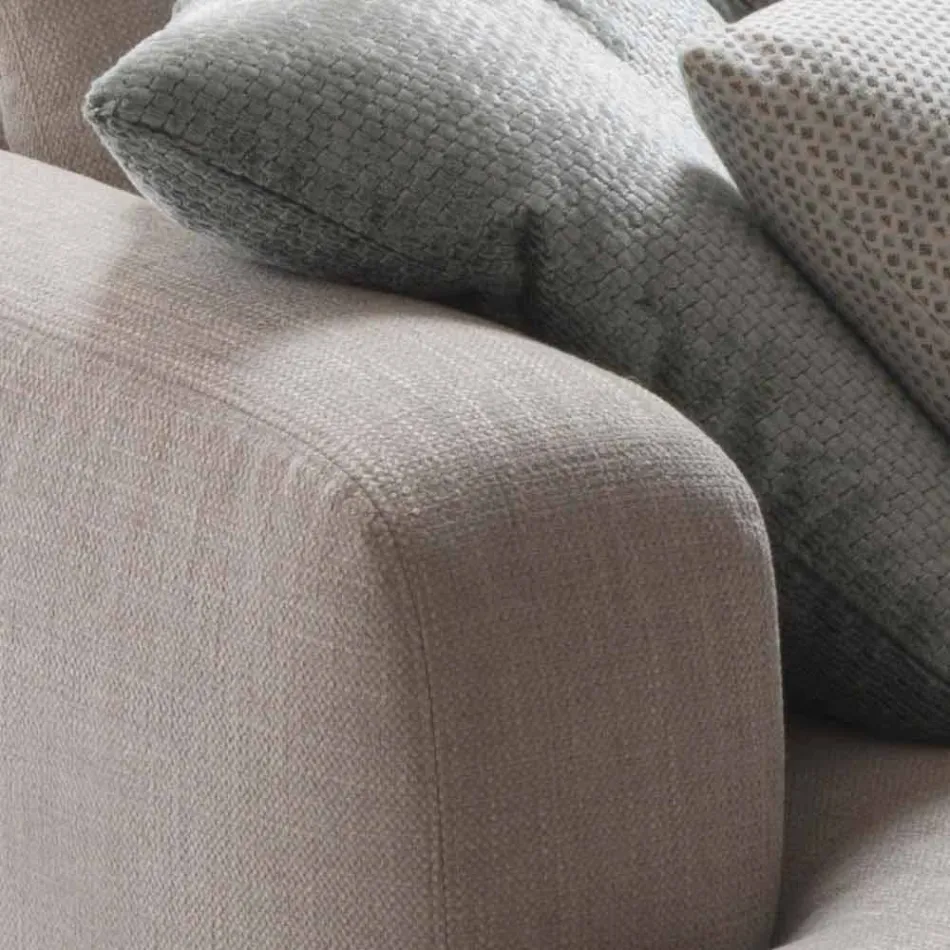 My Home Softly divano componibile di design in tessuto made in Italy Viadurini