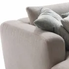 My Home Softly divano componibile di design in tessuto made in Italy Viadurini