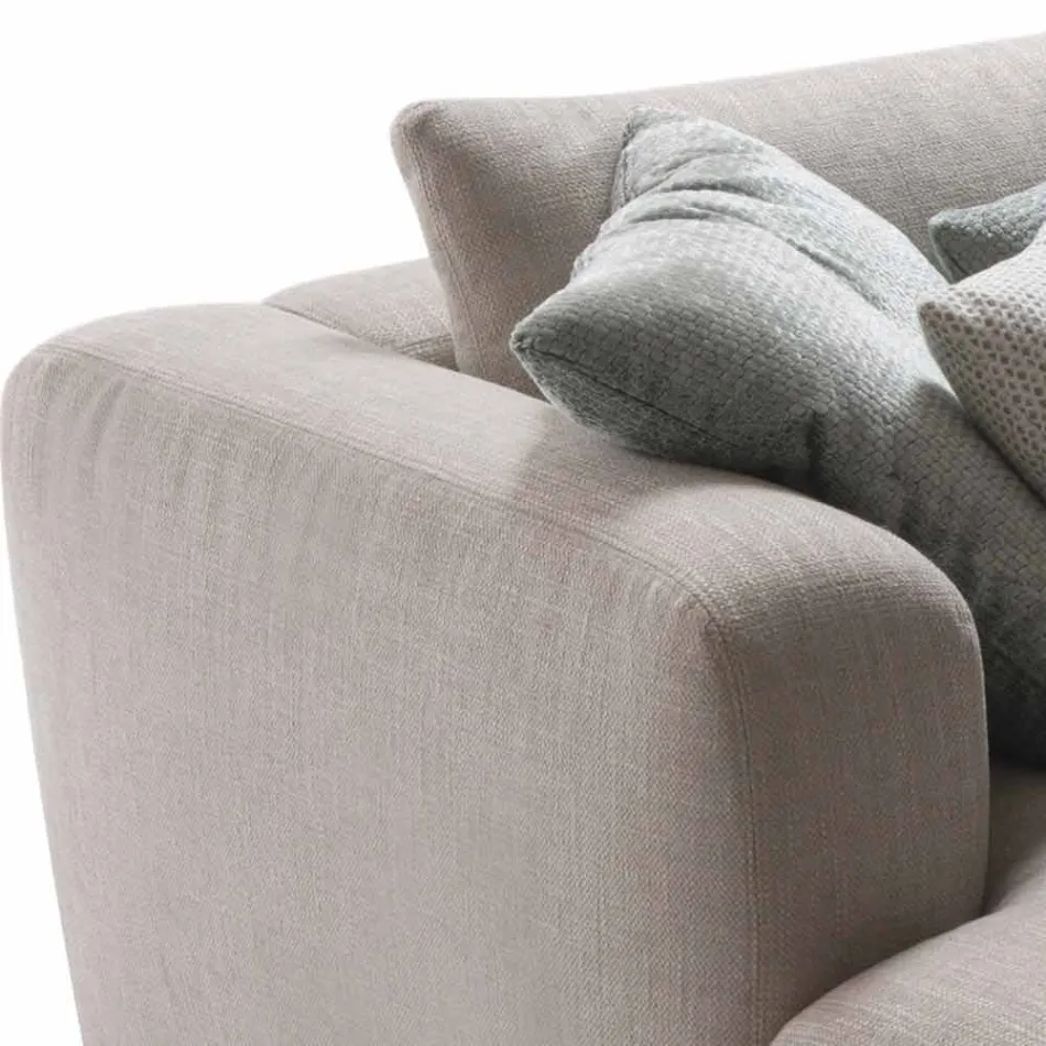My Home Softly divano componibile di design in tessuto made in Italy Viadurini