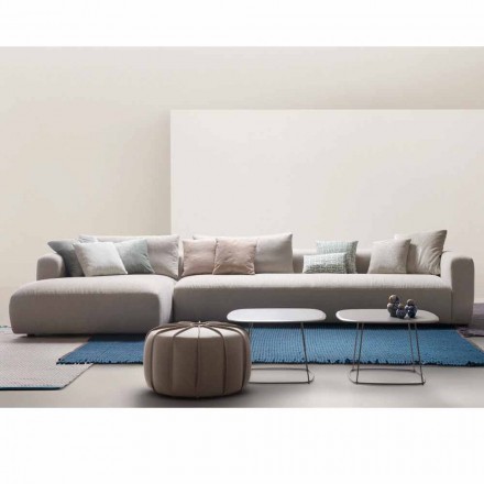 My Home Softly divano componibile di design in tessuto made in Italy Viadurini