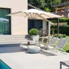 Ombrellone Braccio Giardino in Alluminio Bianco o Antracite 300x400 cm - Lapillo Viadurini