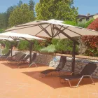 Ombrellone Braccio Giardino in Alluminio Bianco o Antracite 300x400 cm - Lapillo Viadurini