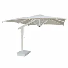 Ombrellone da Giardino in Alluminio Bianco o Antracite 300x300 cm - Lapillo Viadurini