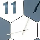 Orologio a Muro Grande in Legno Colorato Design Moderno Esagonale - Nidodape Viadurini