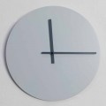 Orologio da Muro Rotondo di Design Moderno Grigio e Blu Made in Italy - Umbriel