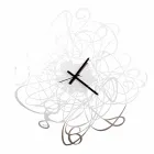 Orologio a Parete di Design Moderno in Ferro Nero o Bianco Made in Italy – Baldo Viadurini