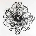 Orologio a Parete di Design Moderno in Ferro Nero o Bianco Made in Italy – Baldo