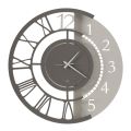 Orologio a Parete in Ferro Design Tondo Moderno Doppia Numerazione - Kassio