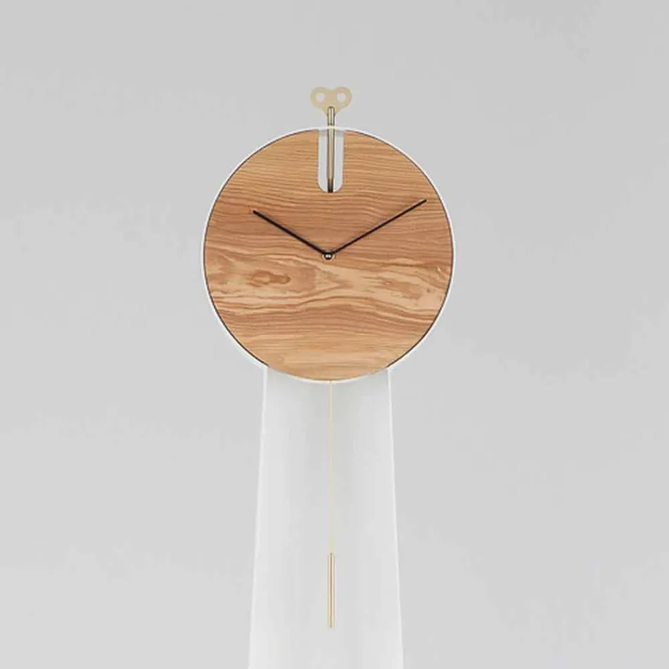 Orologio a Pendolo di Design con Struttura in Acciaio Made in Italy - Pendolino Viadurini