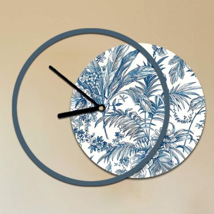 Orologio con Pannello in Legno e Stampato Made in Italy - Malawi Viadurini