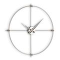 Orologio da Muro in Acciaio Satinato con Dettagli Cromatici Made in Italy - Lucky
