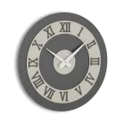 Orologio da Muro in MDF e Numeri Romani in Rilievo in Lino - Cronoforma Viadurini