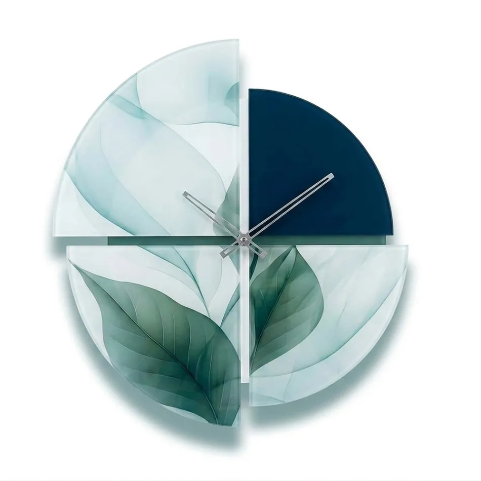 Orologio da Muro Metacrilato Stampato e Forme Geometriche Made in Italy - Lumea Viadurini