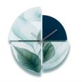 Orologio da Muro 60 cm in Metacrilato Stampato e Forme Geometriche Made in Italy - Lumea