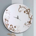 Orologio da Muro Moderno e Rotondo in Legno con Decori di Design - Season