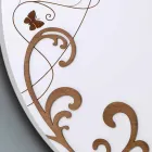 Orologio da Muro Moderno e Rotondo in Legno con Decori di Design - Season Viadurini