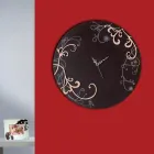 Orologio da Muro Moderno e Rotondo in Legno con Decori di Design - Season Viadurini