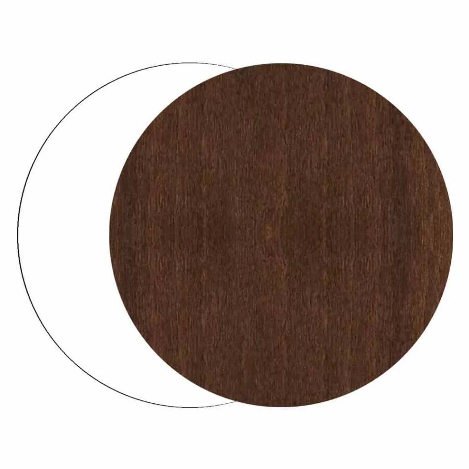 Orologio da Muro Moderno e Rotondo in Legno con Decori di Design - Season Viadurini