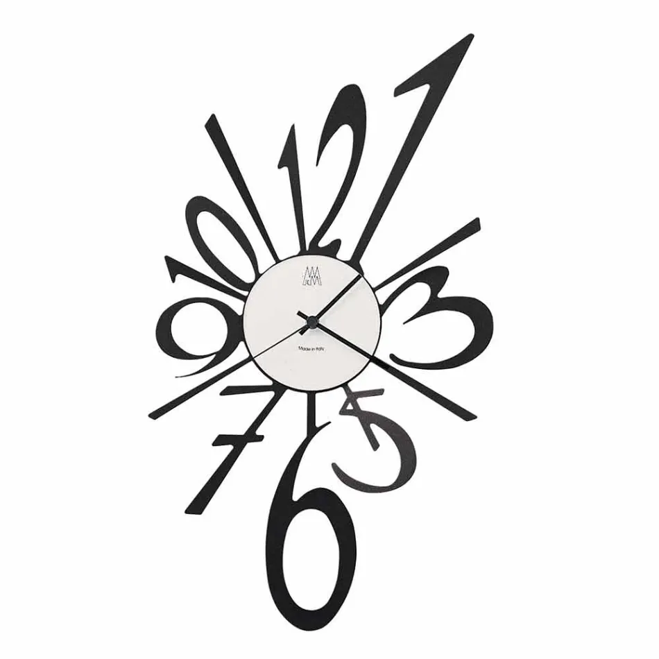 Orologio da Parete di Design in Ferro Nero o Alluminio Made in Italy – Oceano Viadurini