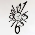 Orologio da Parete di Design in Ferro Nero o Alluminio Made in Italy – Oceano Viadurini
