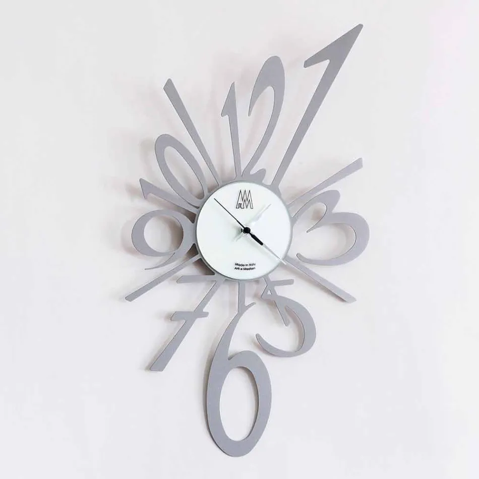 Orologio da Parete di Design in Ferro Nero o Alluminio Made in Italy – Oceano Viadurini