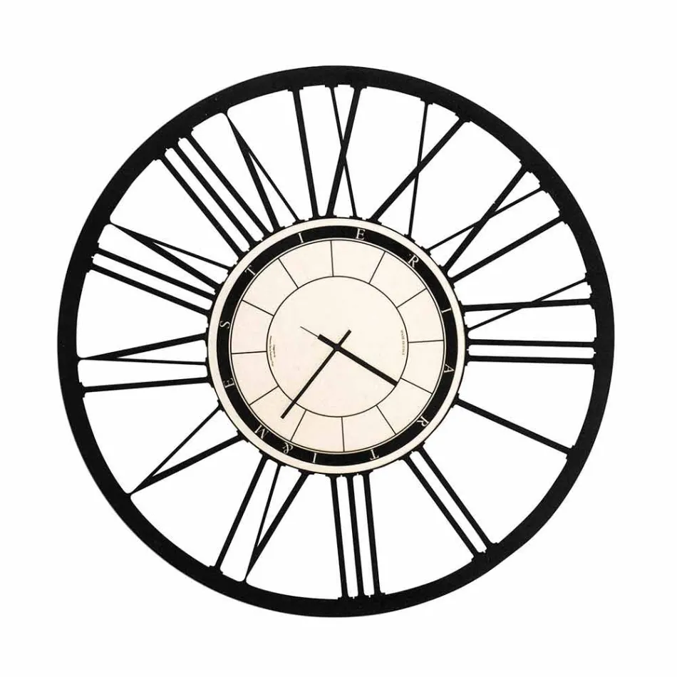 Orologio da Parete di Grande Dimensioni Moderno in Ferro Made in Italy – Einar Viadurini