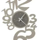 Orologio da Parete in Ferro Design Grande con Numeri Esterni - Acquarius Viadurini