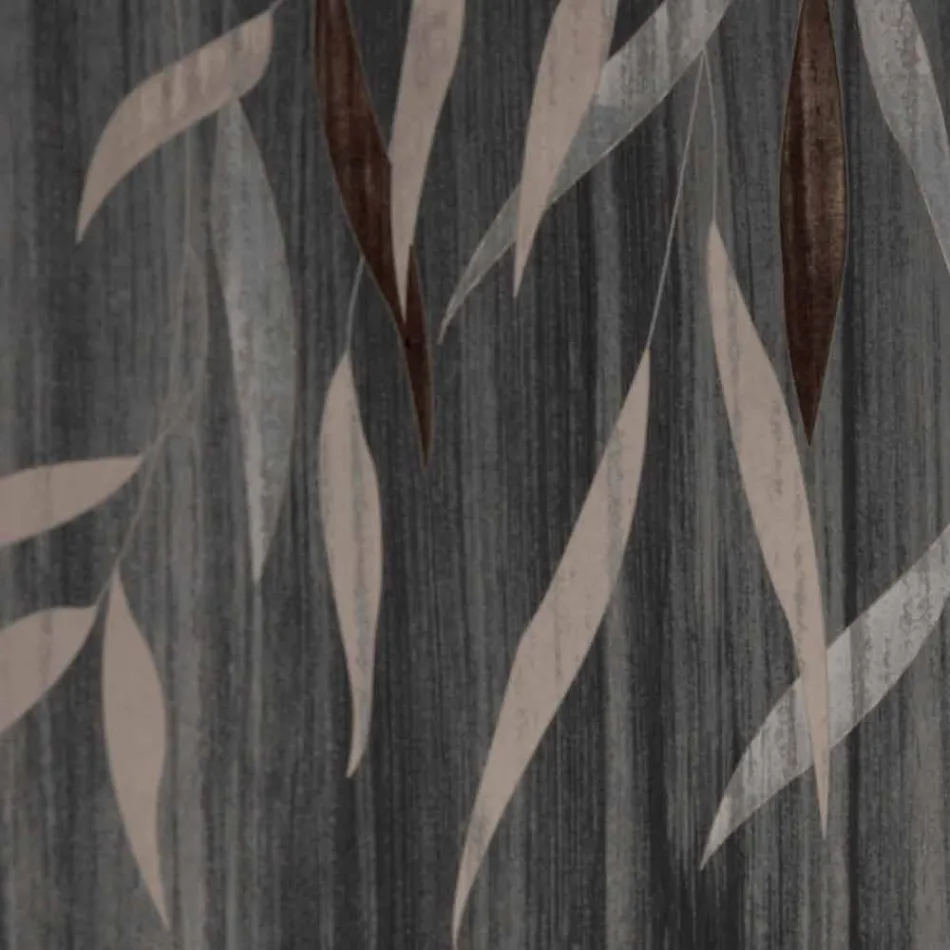 Orologio da Parete in Legno Rovere o Lavagna Inciso a Laser Design Tondo - Kanno Viadurini