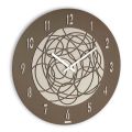 Orologio da Parete in MDF e Lino Pressato Stratificato Made in Italy - Safe