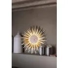 Orologio da Parete Moderno a Forma di Raggiera in Ferro Made in Italy - Fuoco  Viadurini