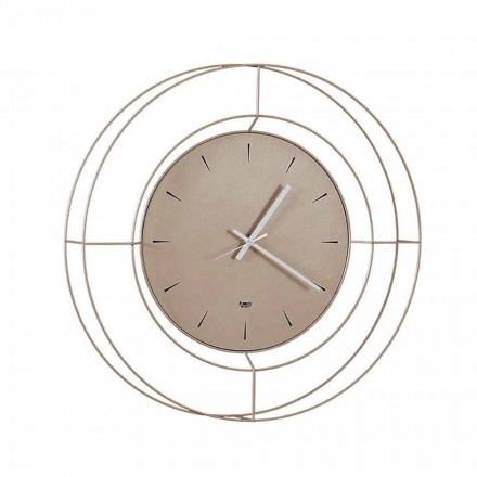 Orologio da Parete Moderno in Acciaio Colorato Made in Italy – Adalgiso Viadurini