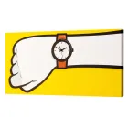 Orologio da parete rettangolare con struttura in legno di abete Charles Viadurini
